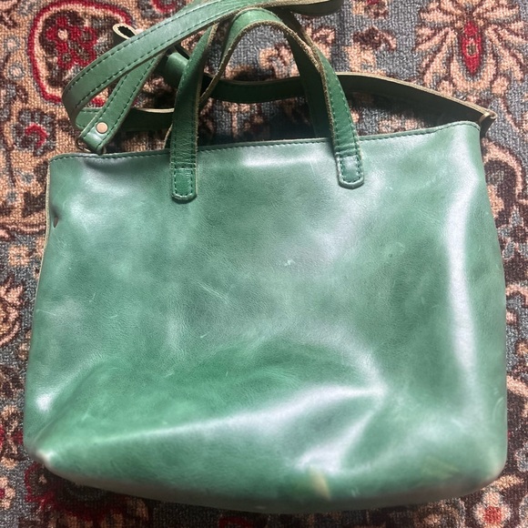 Portland Leather Green Bag - Picture 4 of 7
